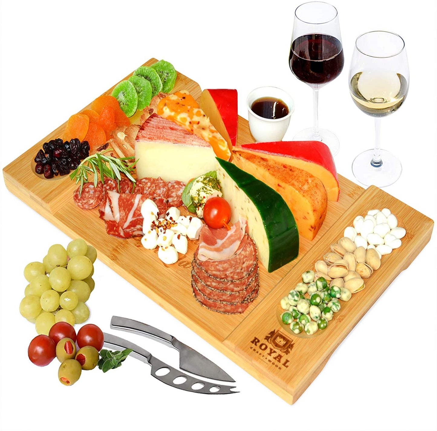Edle Servierplatte aus Holz